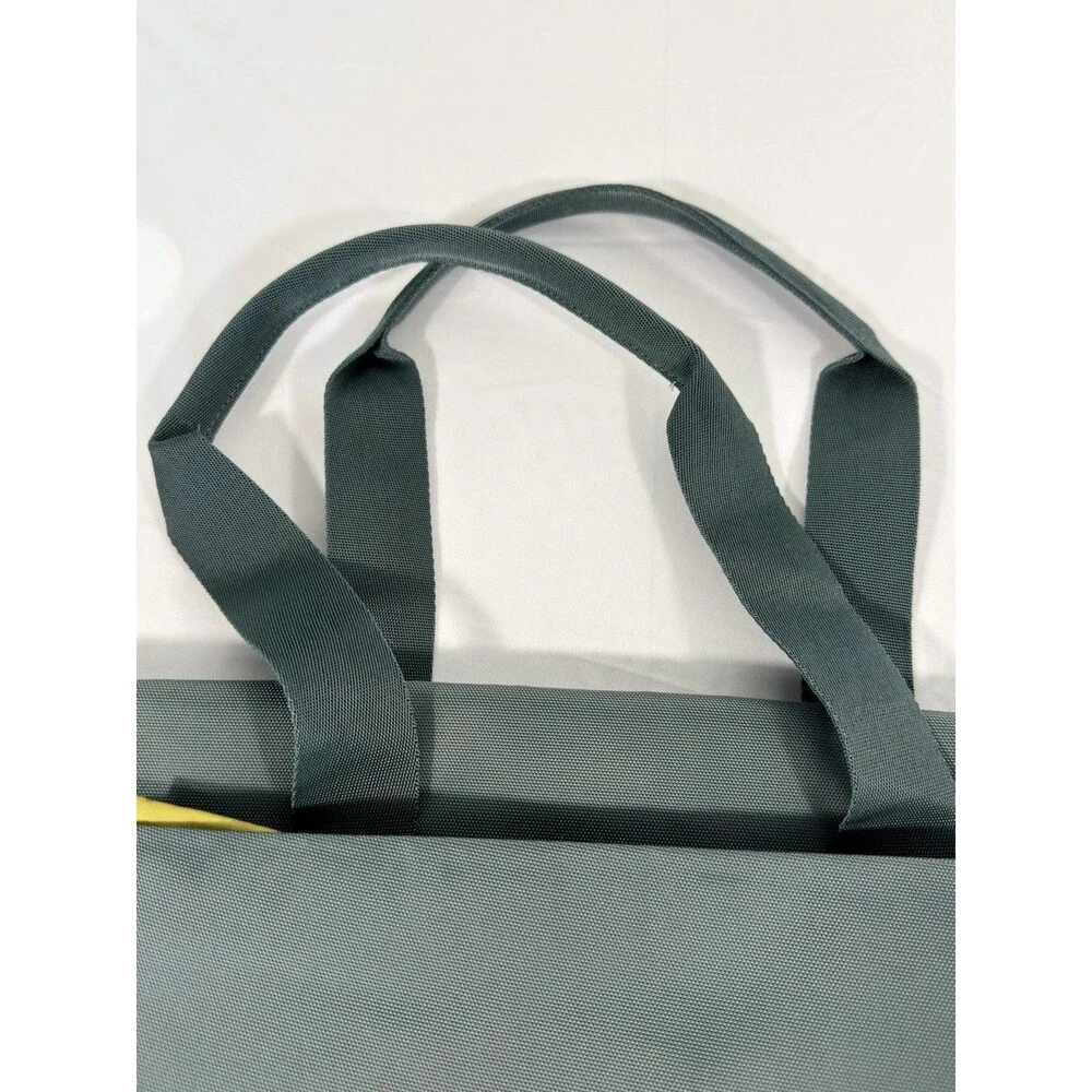 Tucano Work Out 3 Gray 15.6 Laptop Tote Bag Padded Case Yellow Interior WO3